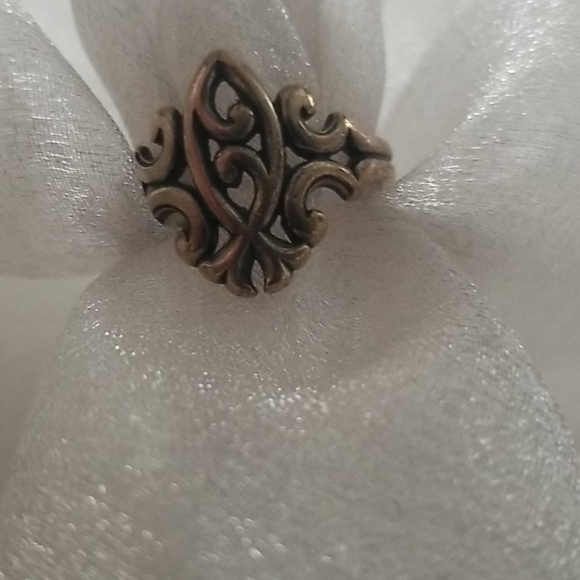 James Avery Sterling Silver Scrolled Ichthus Ring - Picture 2 of 3